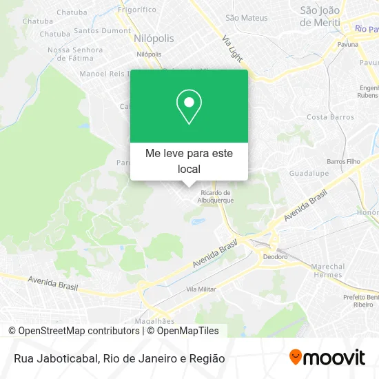 Rua Jaboticabal mapa