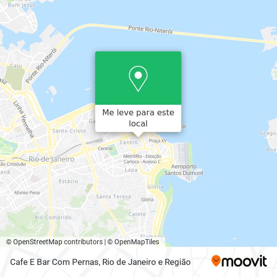 Cafe E Bar Com Pernas mapa