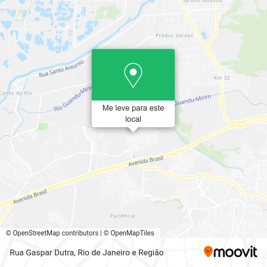 Rua Gaspar Dutra mapa