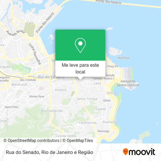Rua do Senado mapa