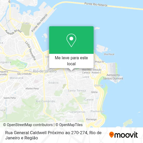 Rua General Caldwell Próximo ao 270-274 mapa