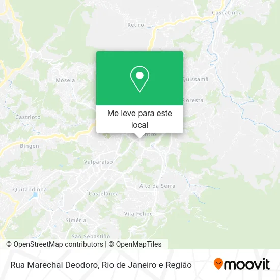 Rua Marechal Deodoro mapa