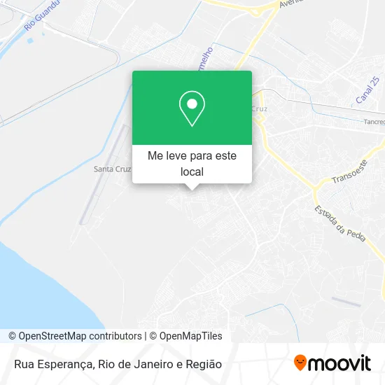 Rua Esperança mapa