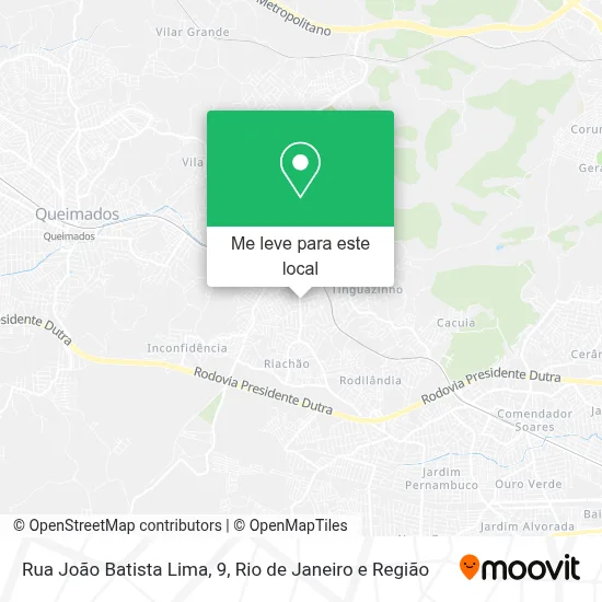 Rua João Batista Lima, 9 mapa