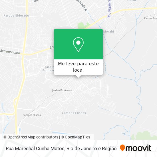 Rua Marechal Cunha Matos mapa