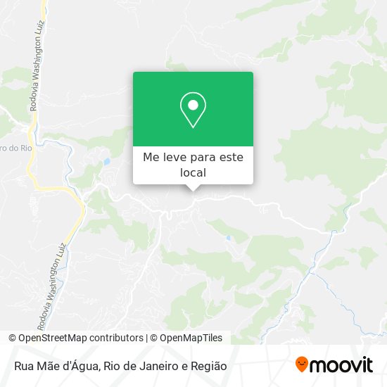 Rua Mãe d'Água mapa