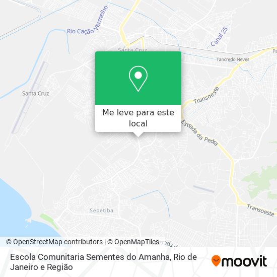 Escola Comunitaria Sementes do Amanha mapa