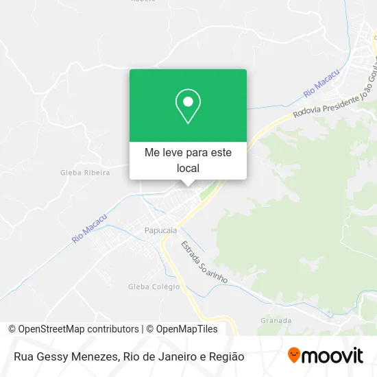 Rua Gessy Menezes mapa