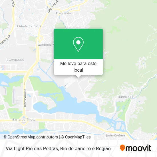 Via Light Rio das Pedras mapa