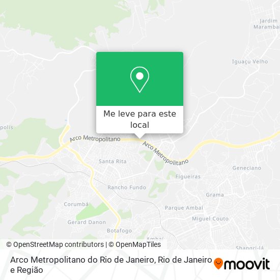 Arco Metropolitano do Rio de Janeiro mapa