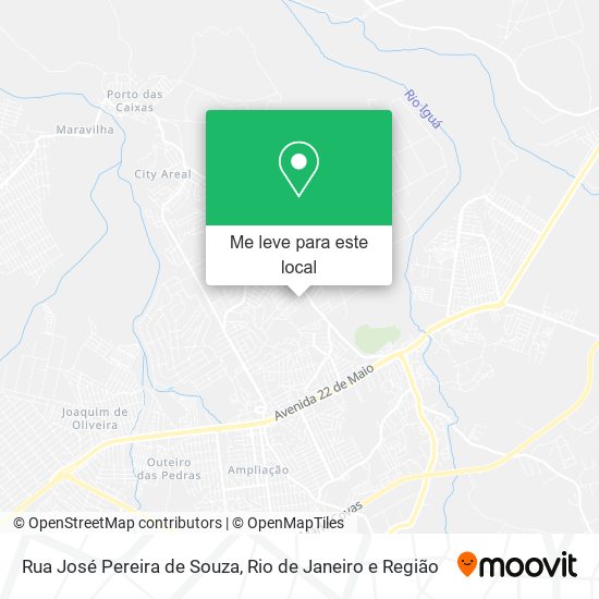 Rua José Pereira de Souza mapa