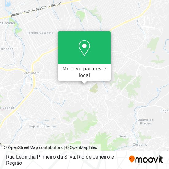 Rua Leonídia Pinheiro da Silva mapa