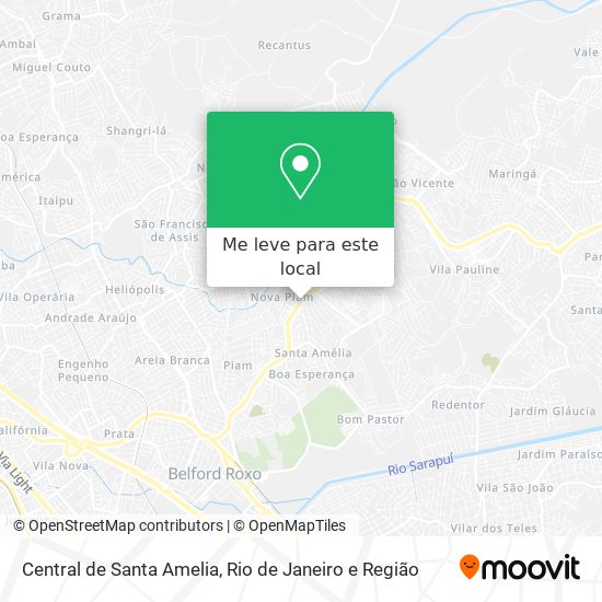 Central de Santa Amelia mapa