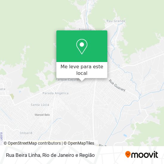 Rua Beira Linha mapa