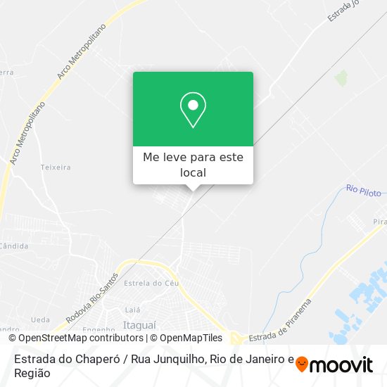 Estrada do Chaperó / Rua Junquilho mapa