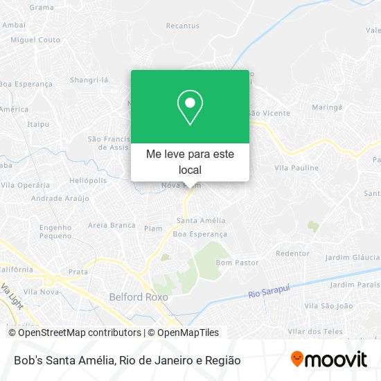 Bob's Santa Amélia mapa