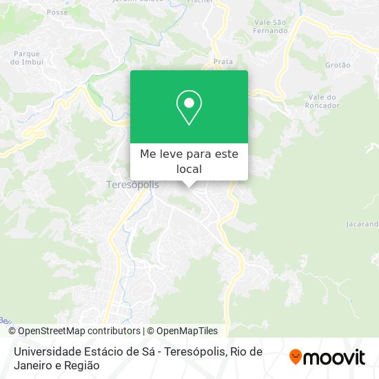 Universidade Estácio de Sá - Teresópolis mapa