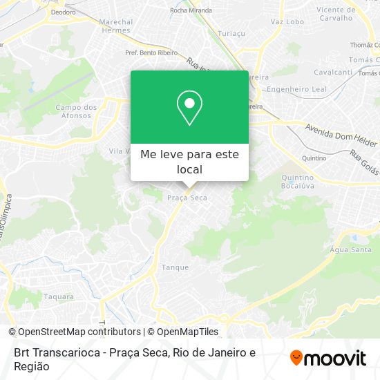 Brt Transcarioca - Praça Seca mapa