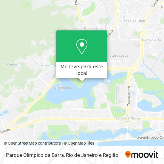 Parque Olímpico da Barra mapa