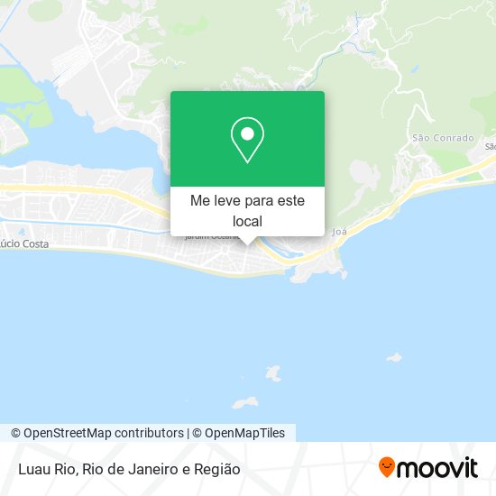 Luau Rio mapa