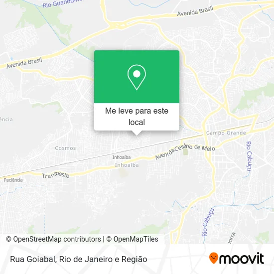 Rua Goiabal mapa