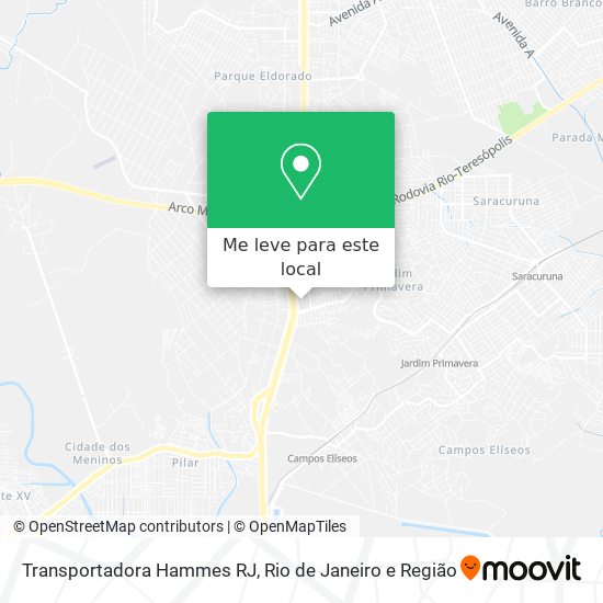 Transportadora Hammes RJ mapa