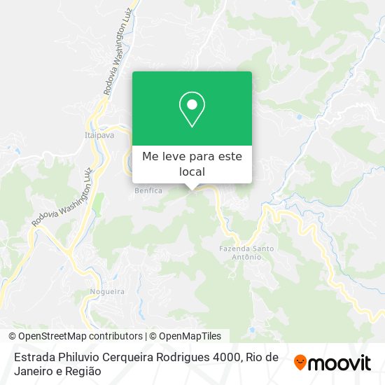 Estrada Philuvio Cerqueira Rodrigues 4000 mapa