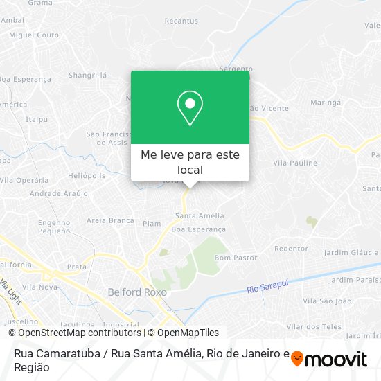 Rua Camaratuba / Rua Santa Amélia mapa