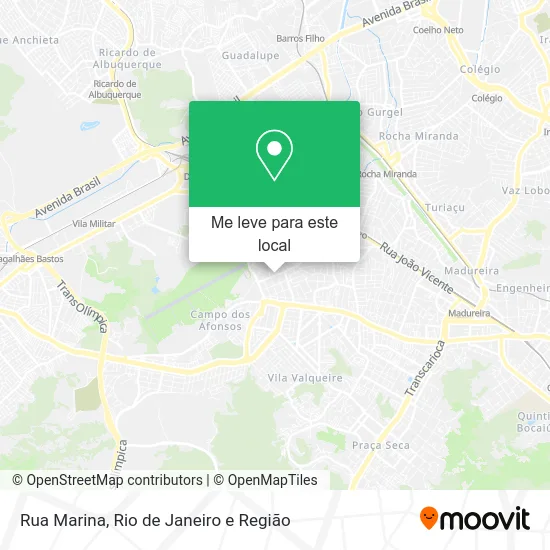 Rua Marina mapa