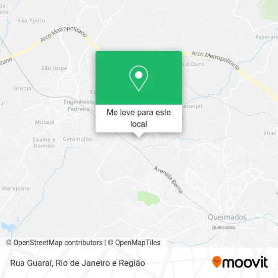 Rua Guaraí mapa