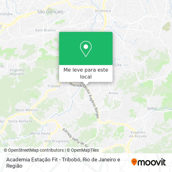 Academia Estação Fit - Tribobó mapa