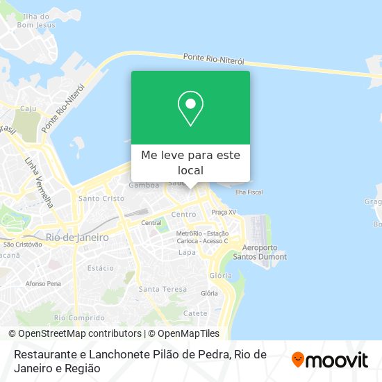 Restaurante e Lanchonete Pilão de Pedra mapa