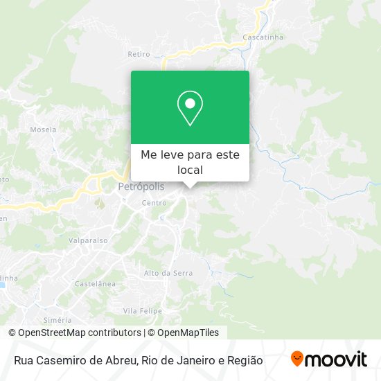 Rua Casemiro de Abreu mapa