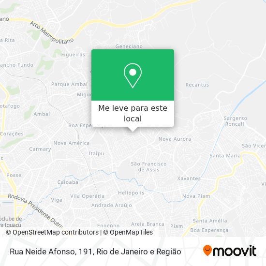 Rua Neide Afonso, 191 mapa