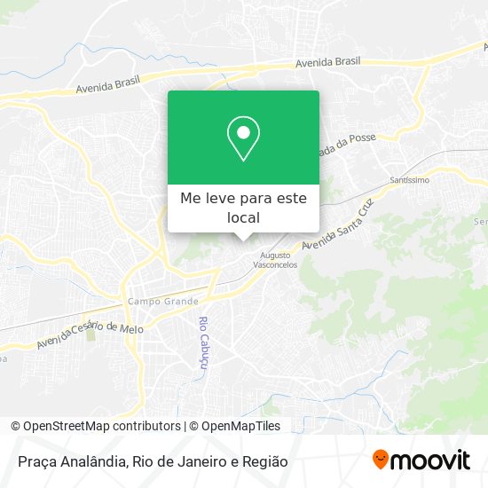 Praça Analândia mapa