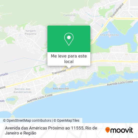 Avenida das Américas Próximo ao 11555 mapa