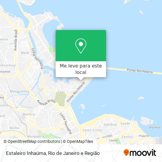 Estaleiro Inhaúma mapa
