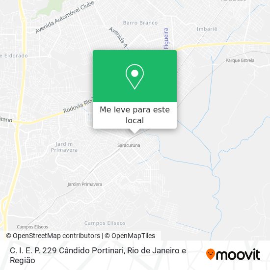 C. I. E. P. 229 Cândido Portinari mapa