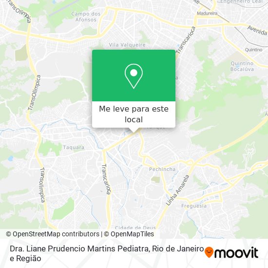 Dra. Liane Prudencio Martins Pediatra mapa