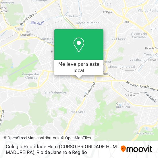 Colégio Prioridade Hum (CURSO PRIORIDADE HUM MADUREIRA) mapa