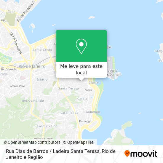 Rua Dias de Barros / Ladeira Santa Teresa mapa
