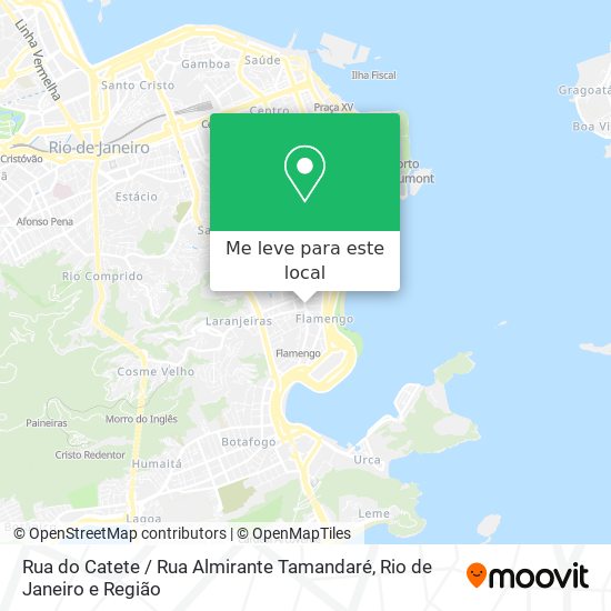 Rua do Catete / Rua Almirante Tamandaré mapa