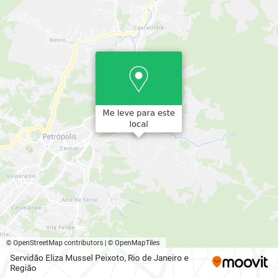 Servidão Eliza Mussel Peixoto mapa