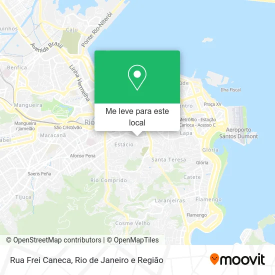 Rua Frei Caneca mapa