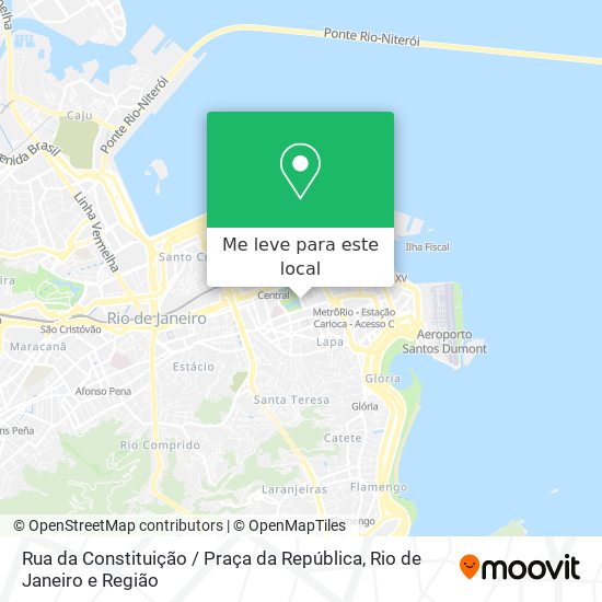 Rua da Constituição / Praça da República mapa
