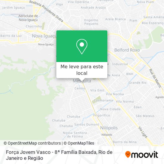 Força Jovem Vasco - 8ª Família Baixada mapa