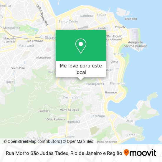 Rua Morro São Judas Tadeu mapa