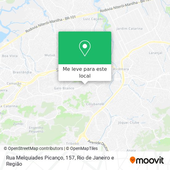 Rua Melquíades Picanço, 157 mapa