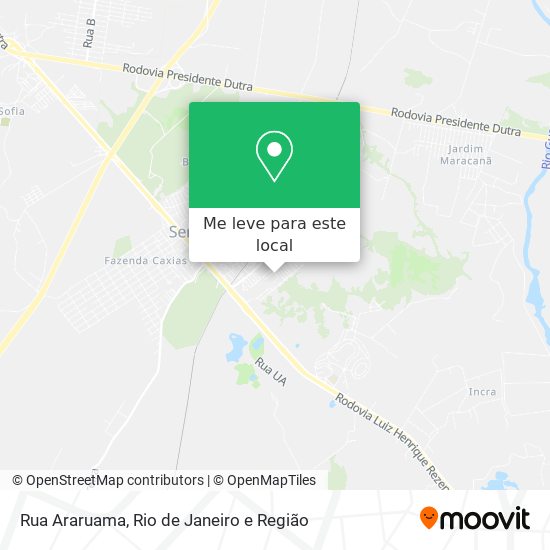 Rua Araruama mapa