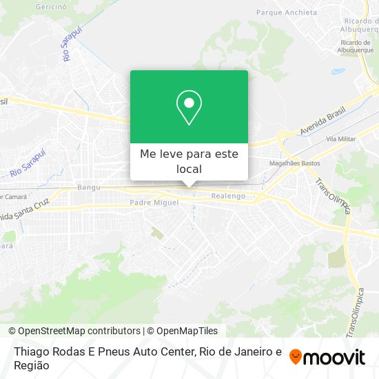 Thiago Rodas E Pneus Auto Center mapa